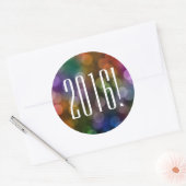 Sticker Rond Bokeh 2016 (Enveloppe)