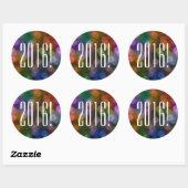 Sticker Rond Bokeh 2016 (Feuille)