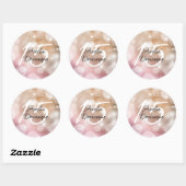 Sticker Rond Bokeh Quinceanera (Feuille)