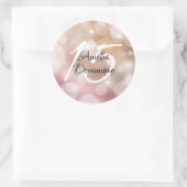Sticker Rond Bokeh Quinceanera (Sac)