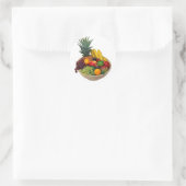 Sticker Rond Bol de fruits (Sac)