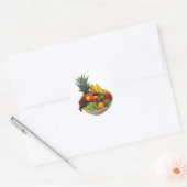 Sticker Rond Bol de fruits (Enveloppe)