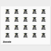 Sticker Rond Bold Class of 2027 Graduation (Feuille)