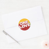 Sticker Rond Bold cool One Love (Enveloppe)