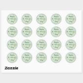 Sticker Rond Bold St. Patrick’s Day Invitation (Feuille)