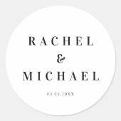 Sticker Rond Bold  White Wedding (Devant)