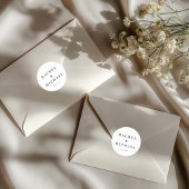 Sticker Rond Bold  White Wedding