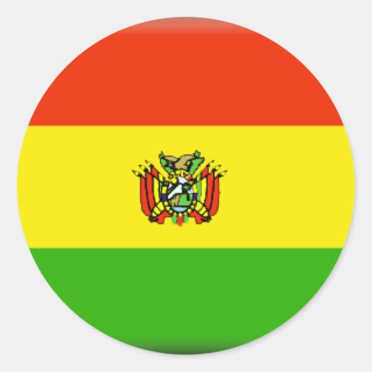 Sticker Rond Bolivie (Devant)