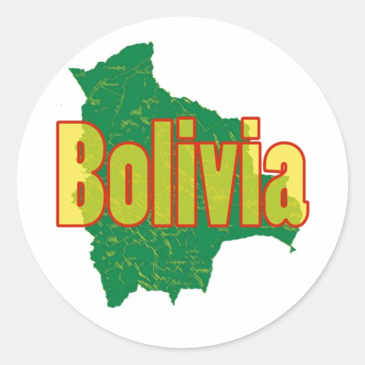 Sticker Rond Bolivie (Devant)