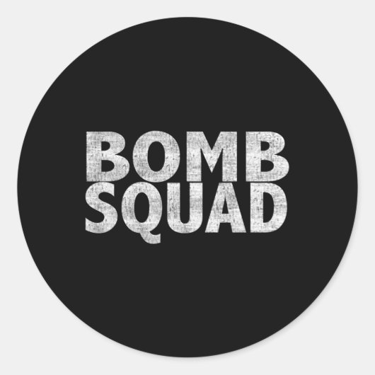 Sticker Rond Bomb Squad Eod (Devant)
