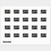 Sticker Rond Bombardier de "CAUCHEMAR d'AXE" d'art de nez (Feuille)