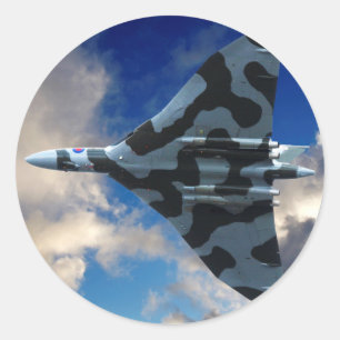 Sticker Rond Bombardier Vulcain en vol