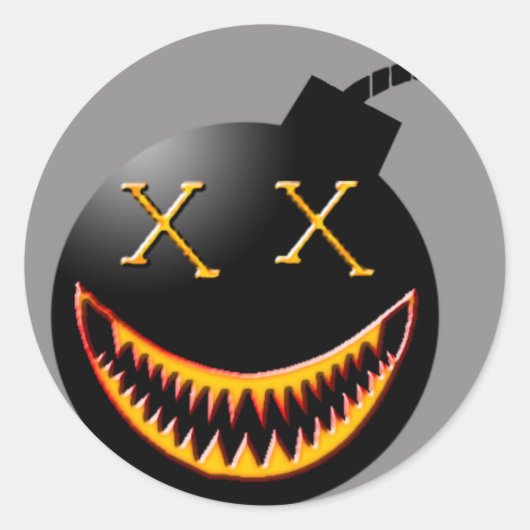 Sticker Rond bombe (Devant)