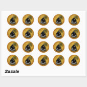 Sticker Rond Bombe à 8 bits (Feuille)