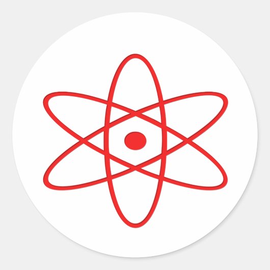 Sticker Rond Bombe atomique (Devant)
