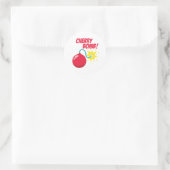Sticker Rond Bombe aux cerises ! (Sac)
