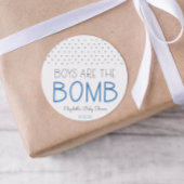 Sticker Rond Bombe Baby shower de la baignoire Favoriser balise