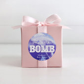 Sticker Rond Bombe Baby shower de la baignoire Favoriser balise