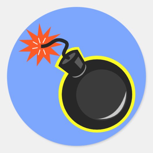 Sticker Rond Bombe Et Fusion Lumineuse (Devant)