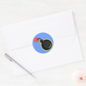 Sticker Rond Bombe Et Fusion Lumineuse (Enveloppe)