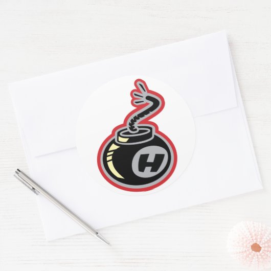 Sticker Rond Bombe H (Enveloppe)