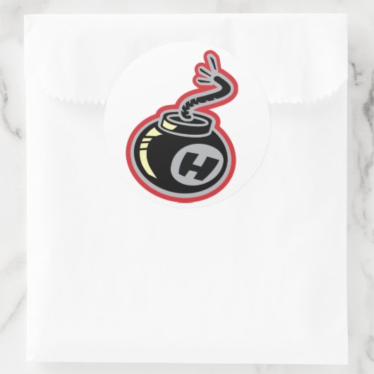 Sticker Rond Bombe H (Sac)