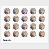 Sticker Rond bombe photo (Feuille)