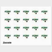 Sticker Rond Bombes de largage pas de bombes (Feuille)