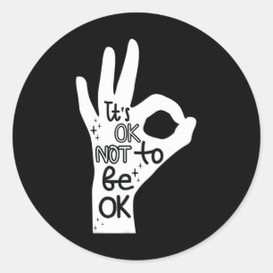 Sticker Rond Bon À Ne Pas Être D'Accord Prophète De Prévention 