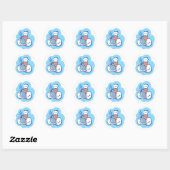 Sticker Rond Bon appétit ! (Feuille)