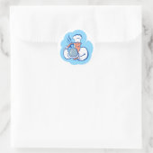 Sticker Rond Bon appétit ! (Sac)