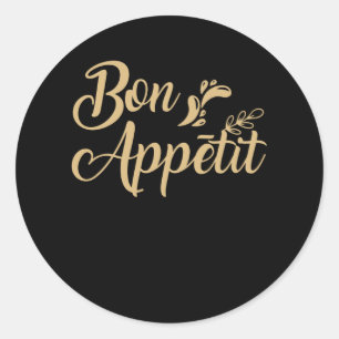 Sticker Rond Bon Appetit