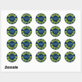 Sticker Rond Bon assez - le nouveau parfait (Feuille)