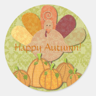 Sticker Rond Bon automne !