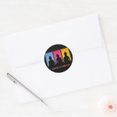 Sticker Rond Bon bouddhas karma (Enveloppe)