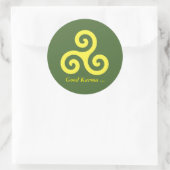 Sticker Rond Bon Karma (Sac)