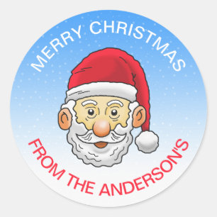 Sticker Rond Bon Père Noël