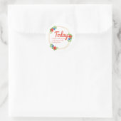 Sticker Rond bon positif citations de bonnes vidéos succès (Sac)