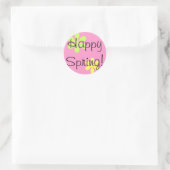 Sticker Rond Bon Printemps ! (Sac)