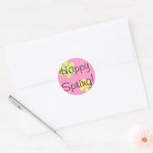 Sticker Rond Bon Printemps ! (Enveloppe)