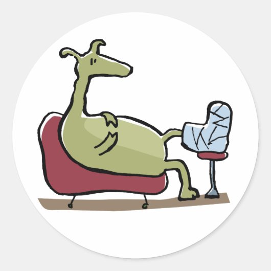 Sticker Rond Bon rétablissement (Devant)