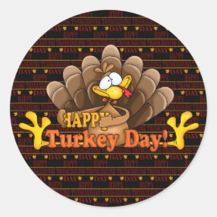 Sticker Rond bon thanksgiving