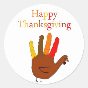 Sticker Rond Bon thanksgiving