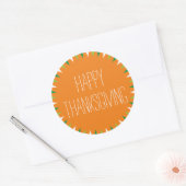 Sticker rond bon thanksgiving (Enveloppe)