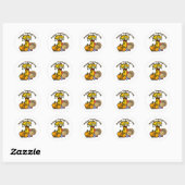 Sticker Rond Bon thanksgiving (Feuille)