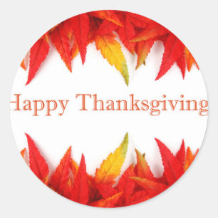 STICKER ROND BON THANKSGIVING !