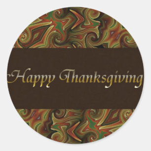 Sticker Rond Bon thanksgiving
