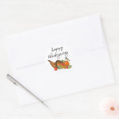 Sticker Rond bon thanksgiving Cornucopia (Enveloppe)