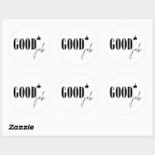 Sticker Rond Bon travail (Feuille)