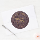 Sticker Rond Bon Travail Enseignant Encouragement Étoile Sticke (Enveloppe)